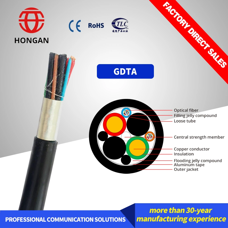 Electric and Optic Composite Cable with Aluminum Tape Armored