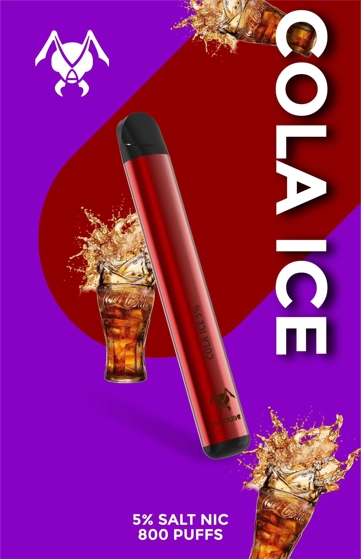 مصنع ادويل بالجملة Vالقِرَدة 550mAh 800 أطواق Vape القلم طراز E-Cigarette