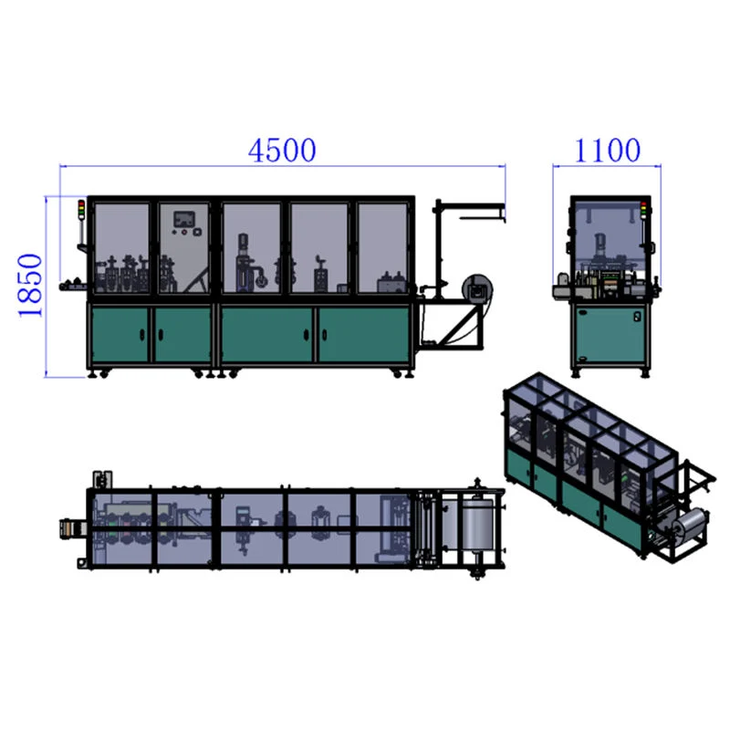 Haute efficacité pour les médecins infirmières Gosunm Non-Woven médicaux jetables Cap Making Machine