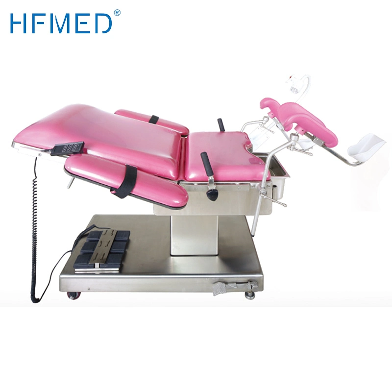 Gynecological Operating Table Electric Stainless Steel Obstetric Delivery Table (HFEPB99B)
