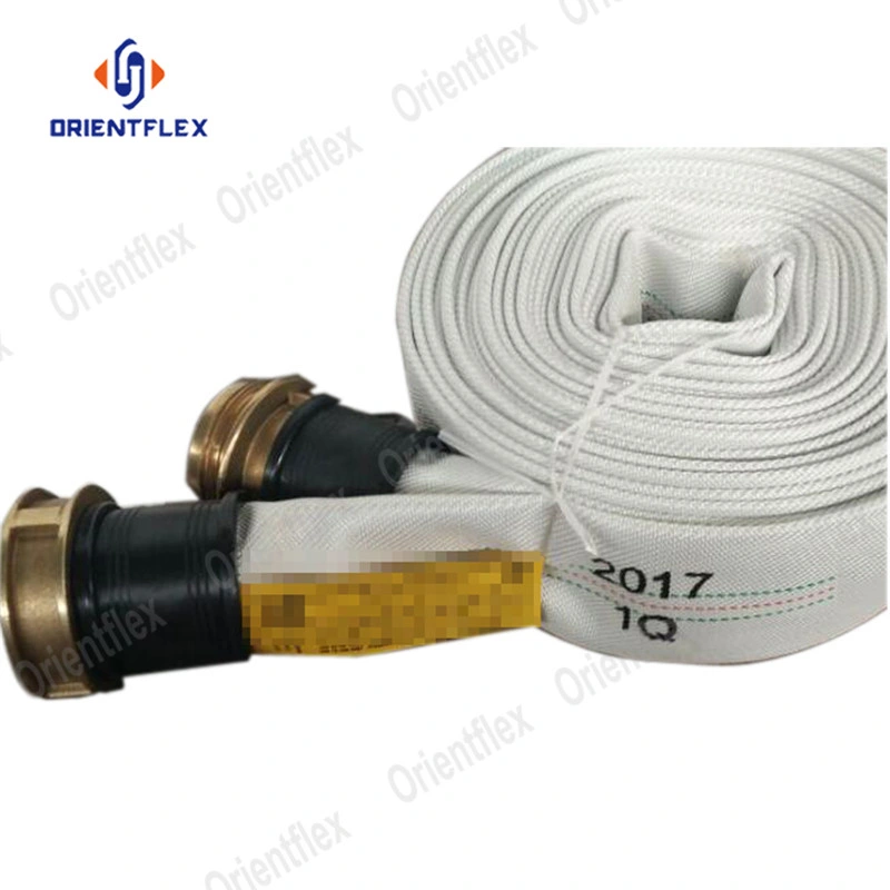 Rubber Lining Soft Suction Large Diameter Wildland Canvas Fabric Fire Hose