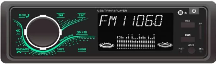 Pantalla LCD Super coche reproductor de MP3 con audio para coche Bluetooth USB 7388CI
