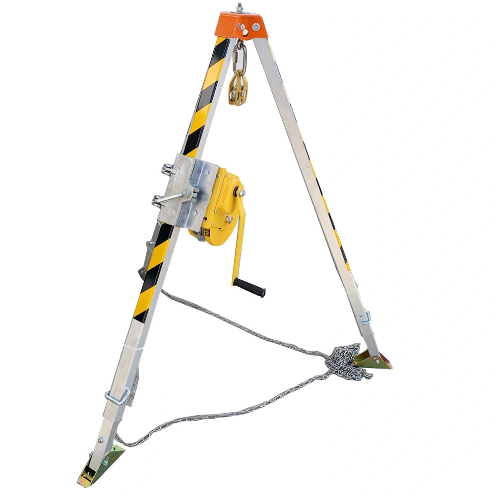 Firefighting Rescue Equipment Rescue Tripod with Hand Winch