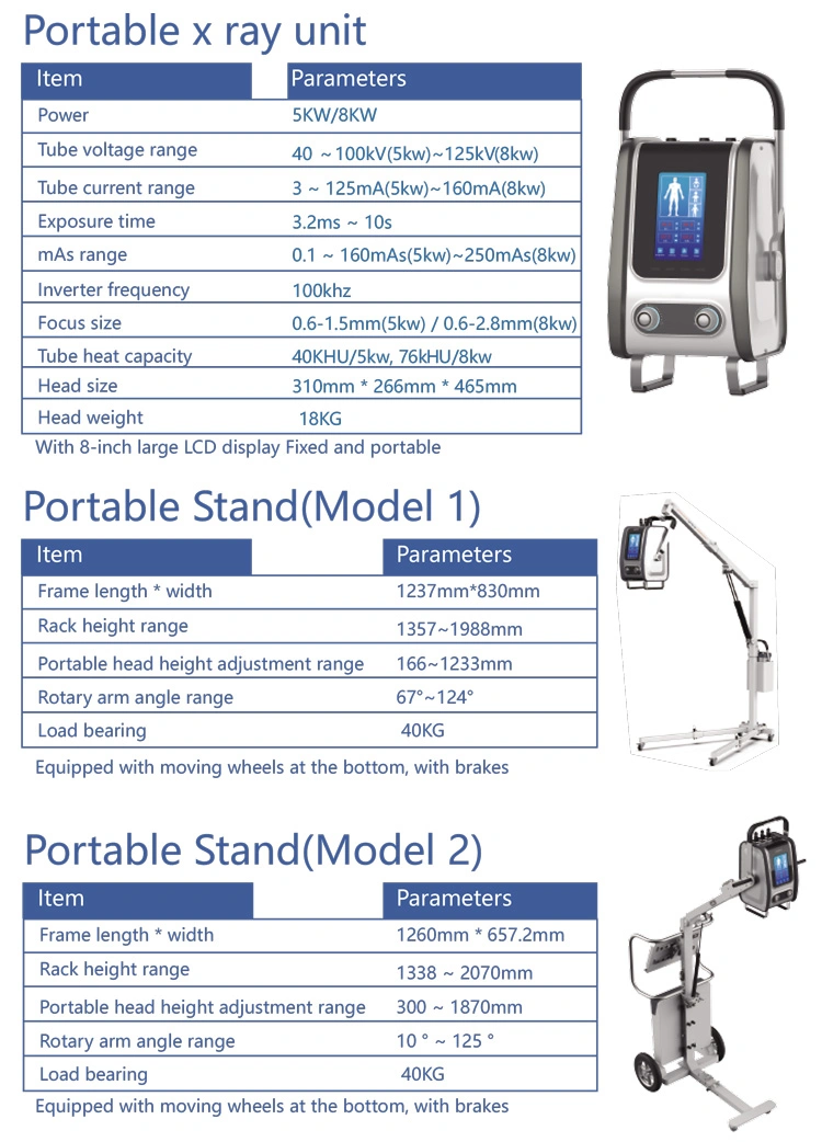 My-D019f Medical Device China X-ray Dr System Machine Digital Portable X-ray Unit