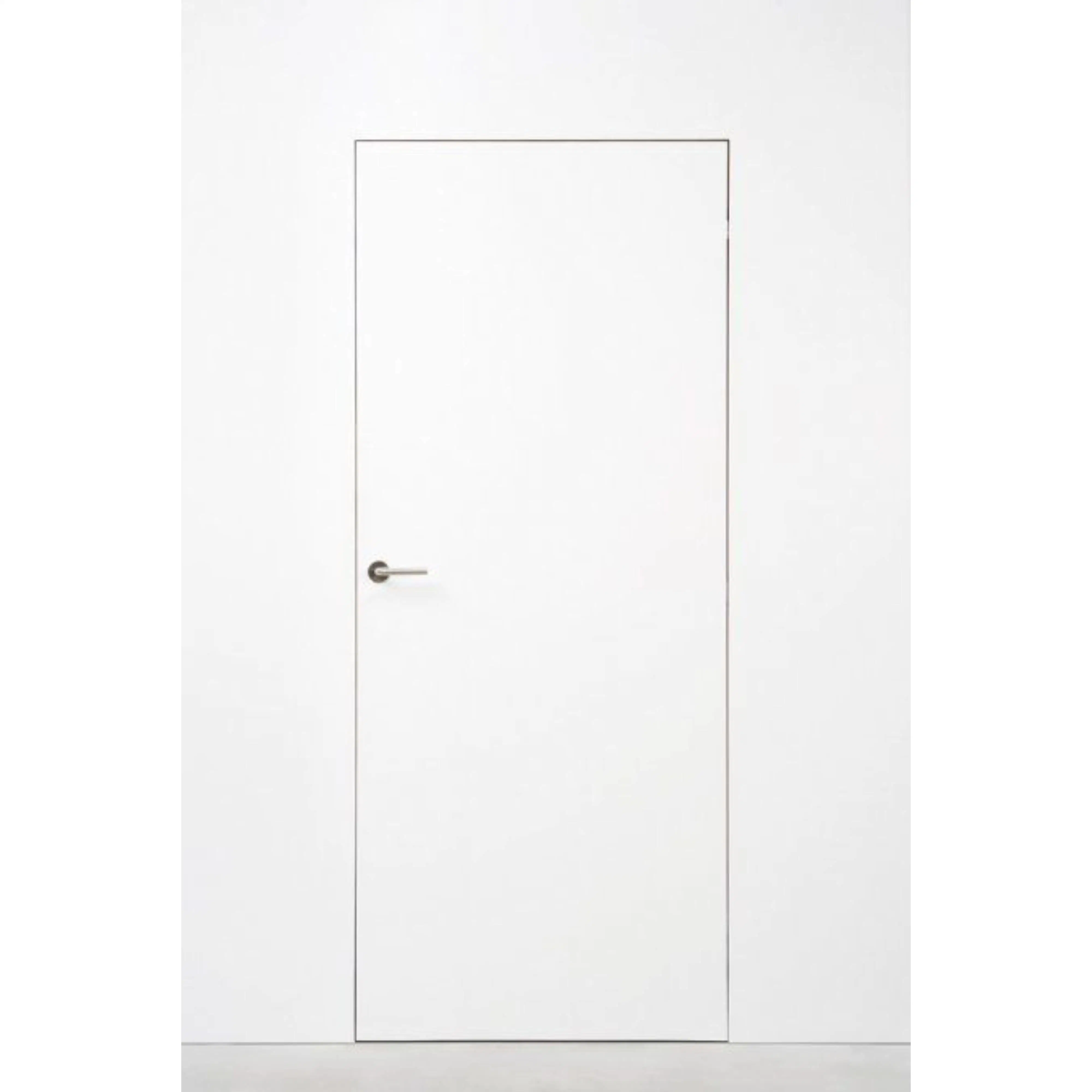 De núcleo hueco Prehung Panel de madera con aparejo de blanco a ras de las puertas Puertas de Interior