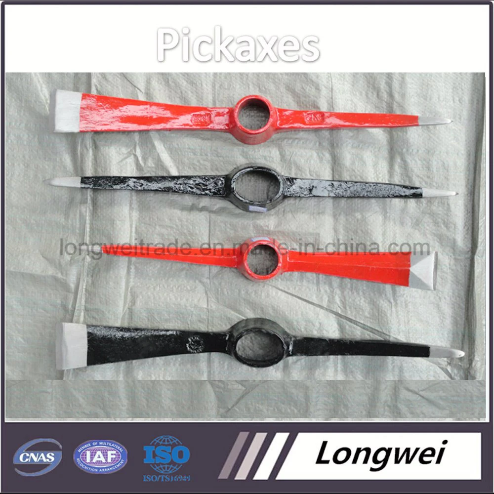 P410 Drop Forged Rail Steel Digging Pick Gardening Pickaxe