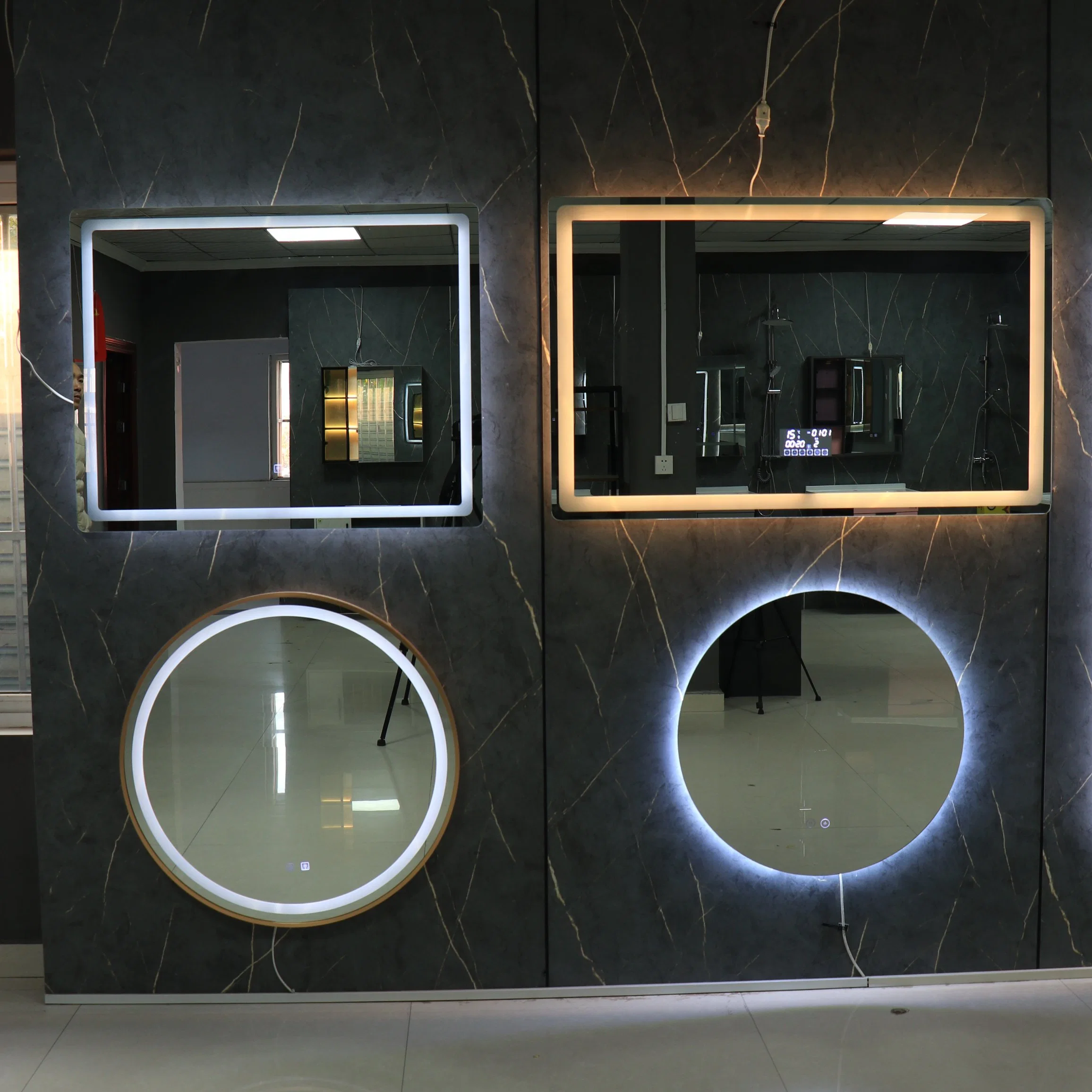 Customized Minimalist Hotel Bathroom LED Intelligent Mirror