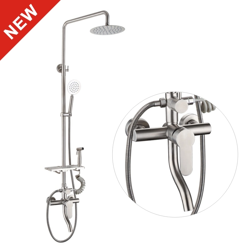 4-Function Shower System Stainless Steel 304 Bidet Sprayer Shower Set