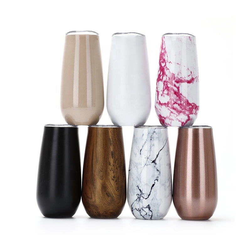 Double Walled 6 Oz Champagne Insulated Tumblers