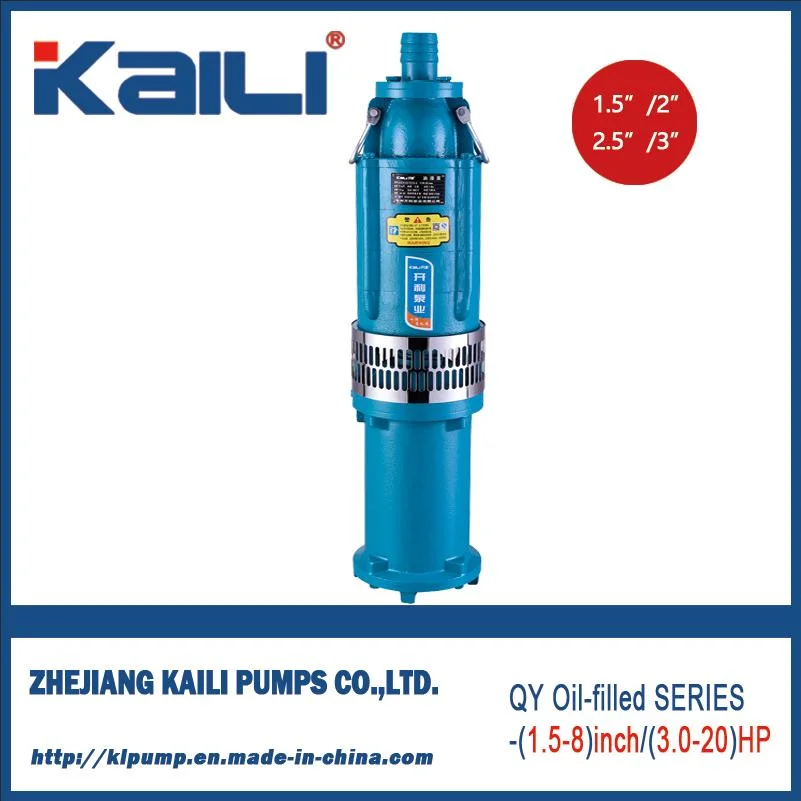 4&prime; Outlet QY Oil-Filled Submersible Pump Clean Water Pump(single stage)