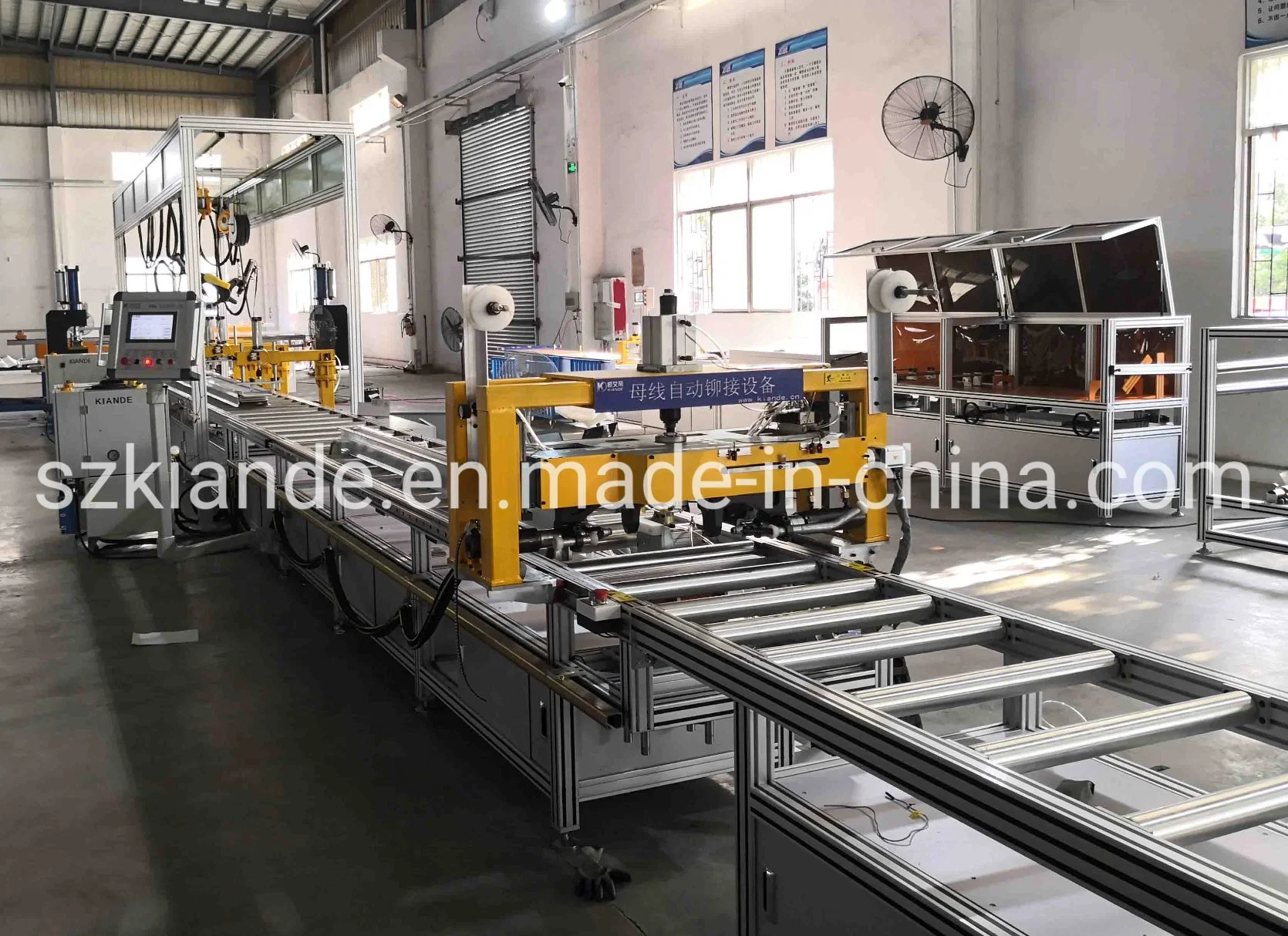 Automatic Compact Busduct Production Line Self Percing Riveting System Busbar Machine