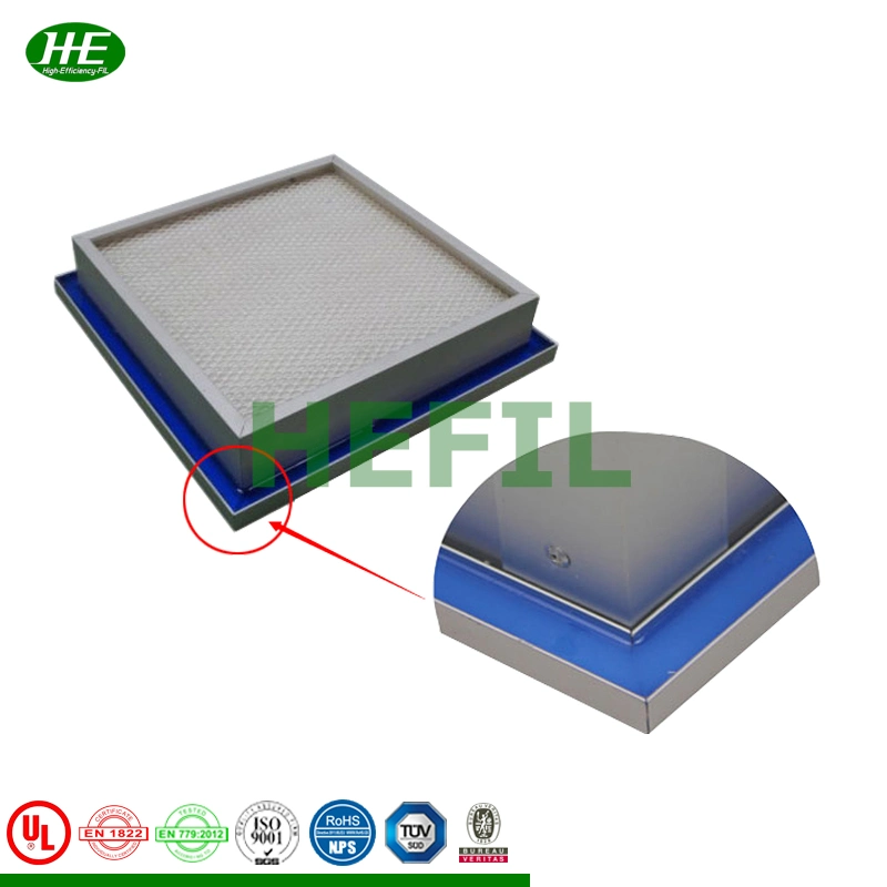 Customized HEPA Air Filters Unit Gel Seal Mini-Pleat Panel Filter