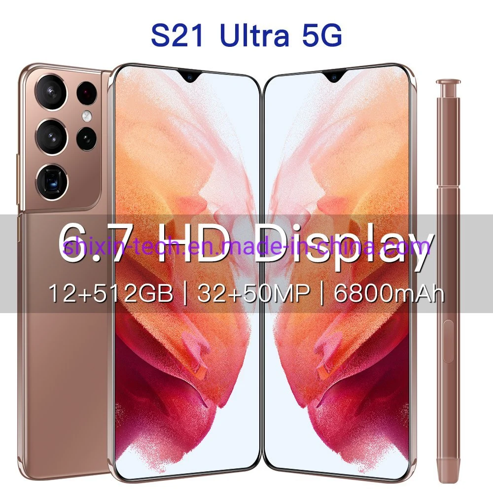 Original Smartphone S21 Ultra 5g 12GB+512GB Full OLED Display Mobile Phone