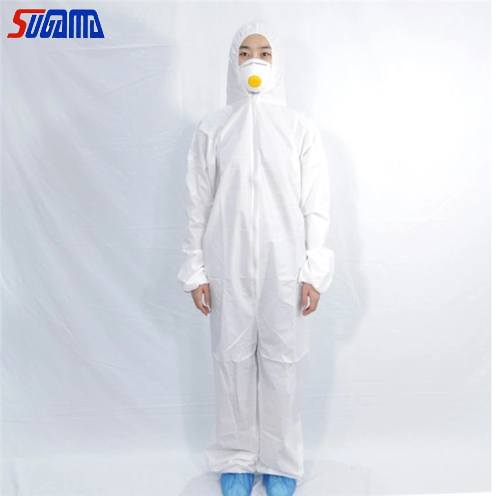 Anti-Virus PP+PE Disposable Protective Coverall Hospital Safety for Clinic Ward Lab Staff at Work