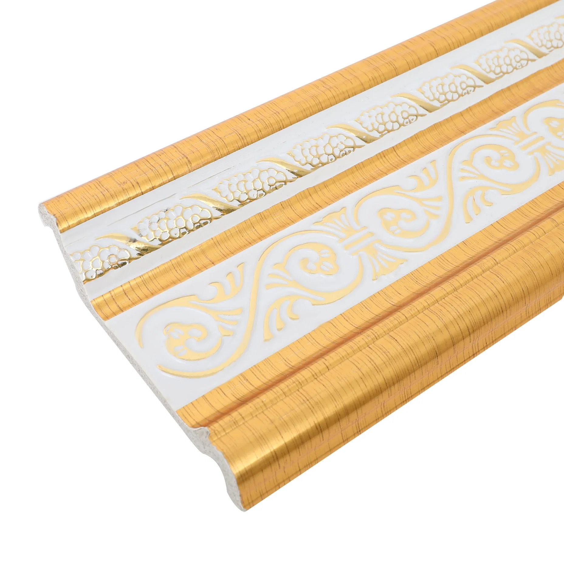 Wangbin Easy to Install Muslim Style Golden Color Crown Moulding PS Corner Moulding