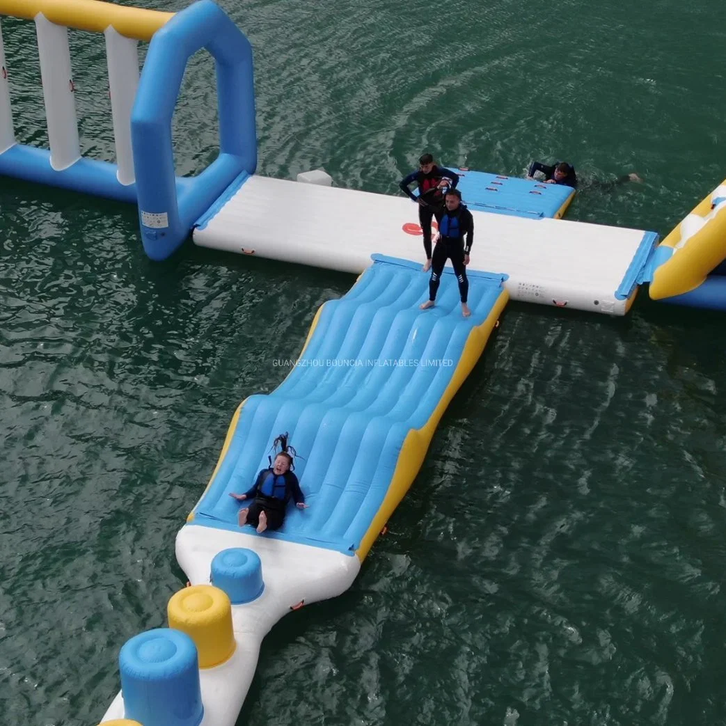 Water Park Equipment Inflatable Aqua Park 9m Slipping Wave Water Toy for Commercial