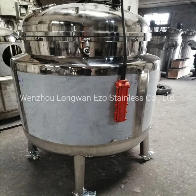 Stainless Steel Hygienic Design Big Volume Coil Jacketed Pressure Water Tank