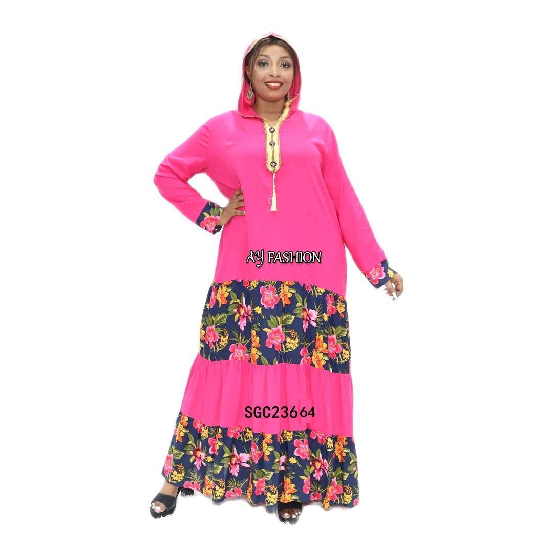 2022 Traditional Rayon Printed Dress Africa Women Clothing