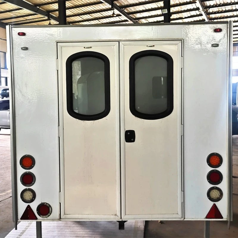 Maygood RV Accessories Wholesale Left-Right Opening Double Swing Door Two Way Opening Security Entry Door for Hybrid Camper Moving Trailer Motorhome