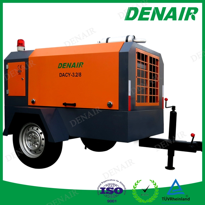 Ultra-Efficient Double-Stage Oil Free Industrial Diesel Portable Screw Air Compressor