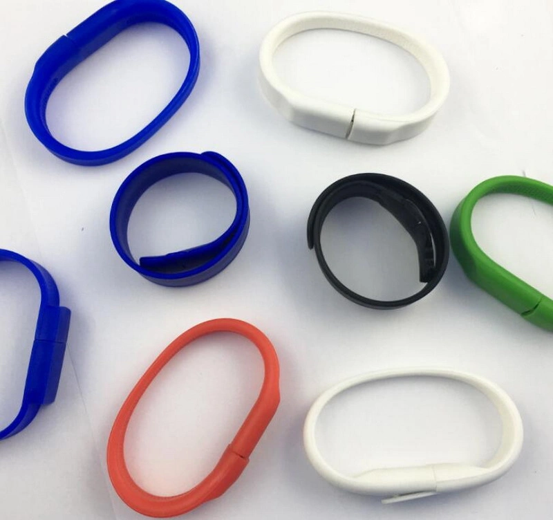 Factory Price High quality/High cost performance  Silicone Wristband USB Flash Drive