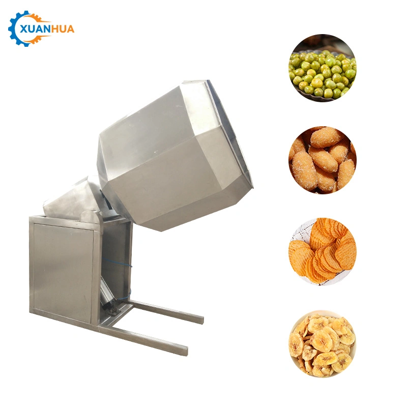 Automatic Peanut Popcorn Cashew Nut Cereal Coating Machine