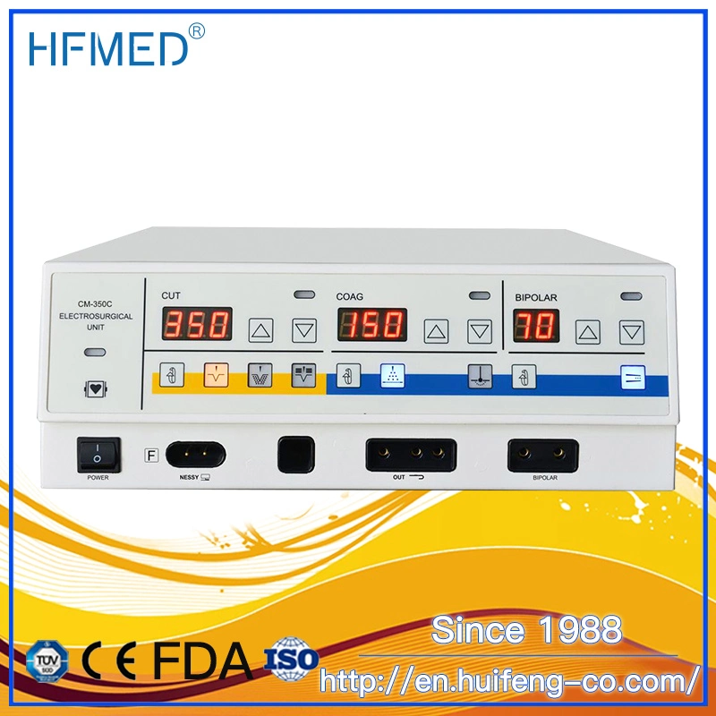High Frequency Monopolar&Bipolar Electrosurgical Unit with Electrodes in Operating Room (HFCM-350C)