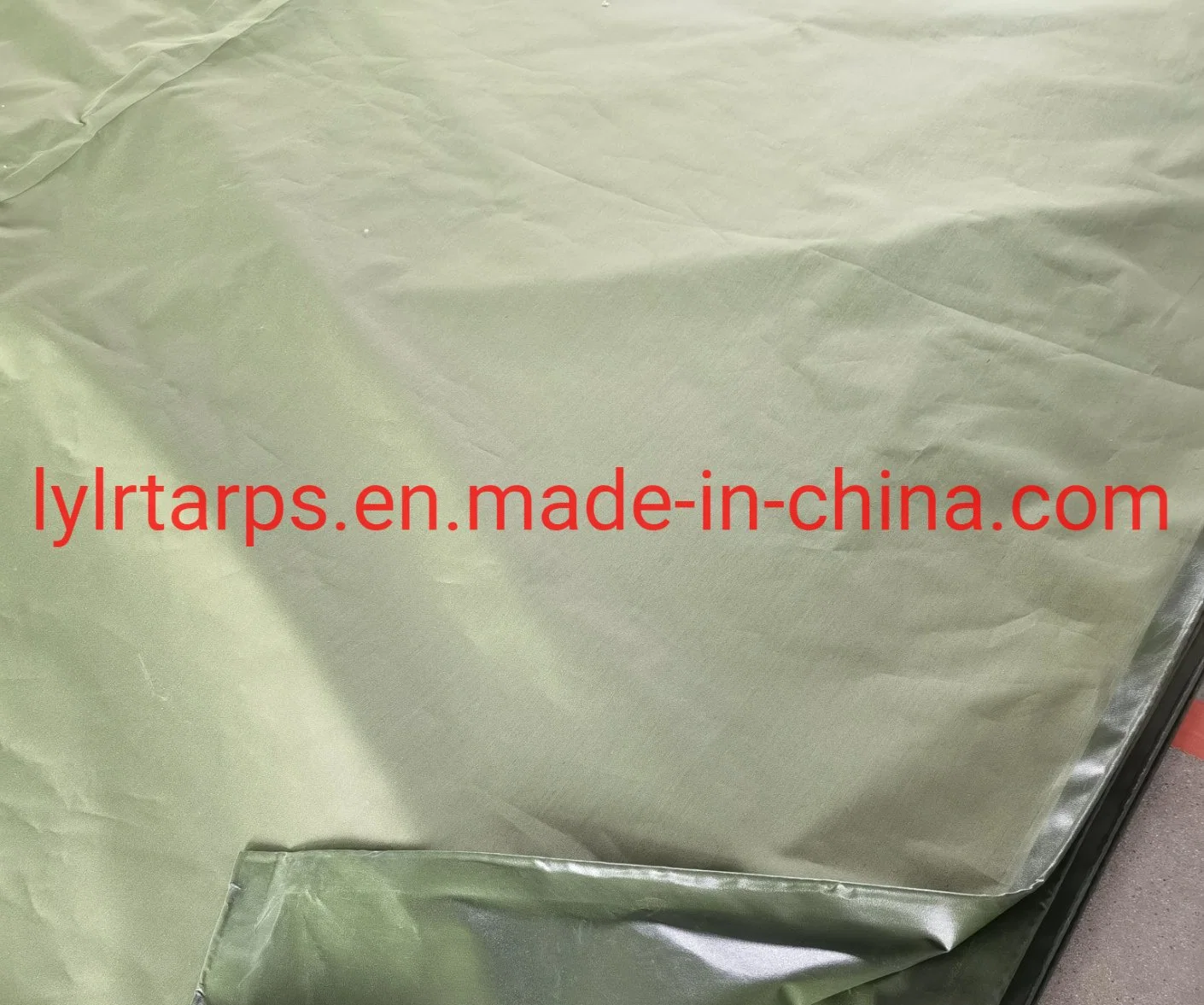 Finished Silicone Canvas Tarpaulin Truck Cover, Heavy-Duty and Waterproof Canvas Tarpaulin