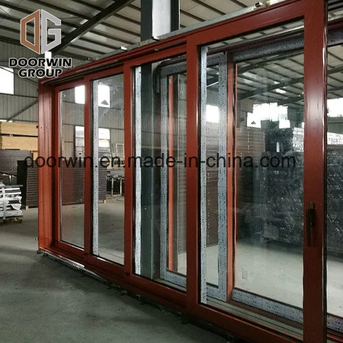 Super Wide Heavy Duty Lift Sliding Door, Oak Wood with Exterior Aluminum Cladding