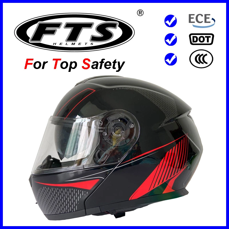 DOT & ECE R 22-06 Approved Motorcycle Helmets Modular Flip-up Helmets with Double Visors, Pinlock Available