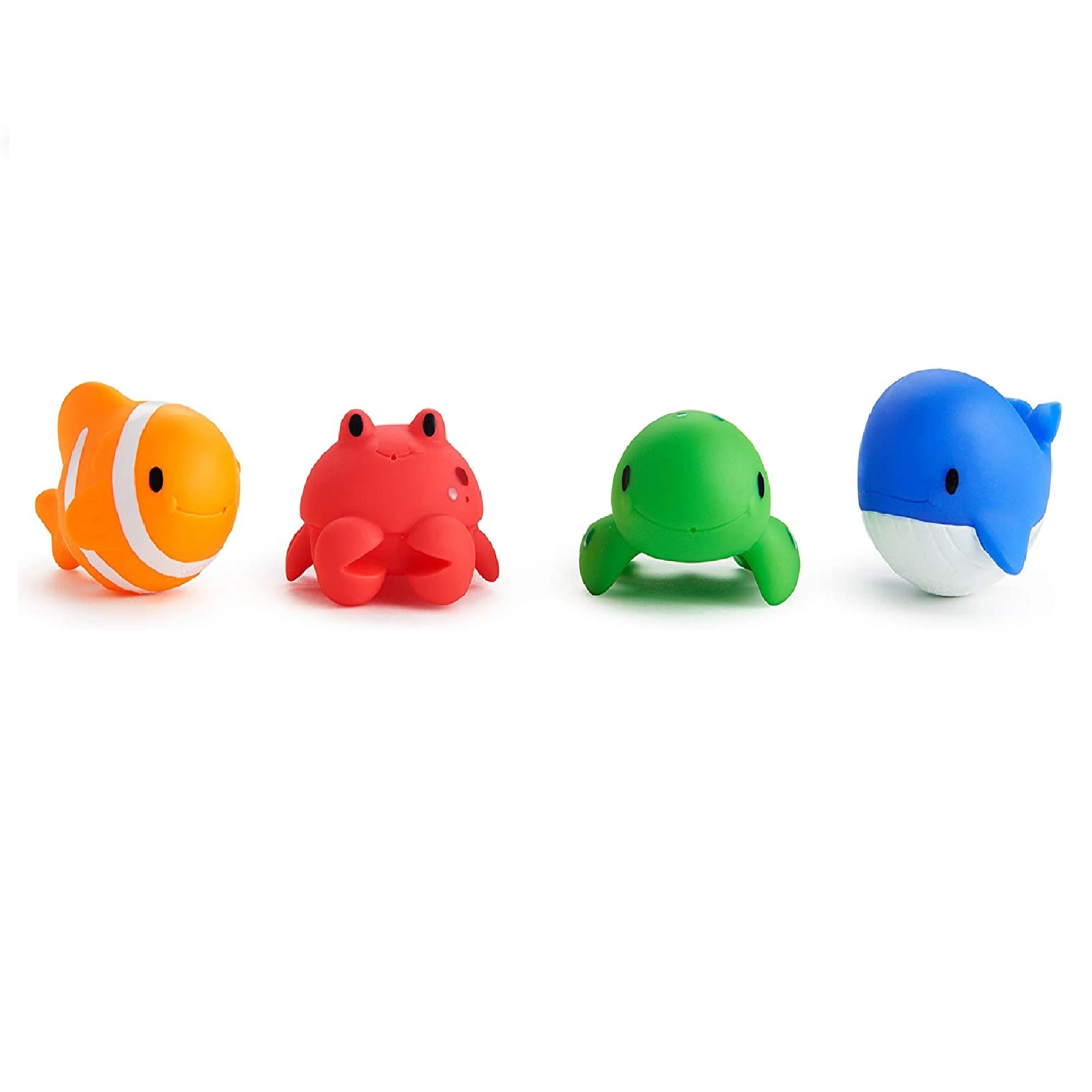 Munchkin Bath Floating Squirt Toys Soft Silicone Unzip Toy Marine Animal Toys