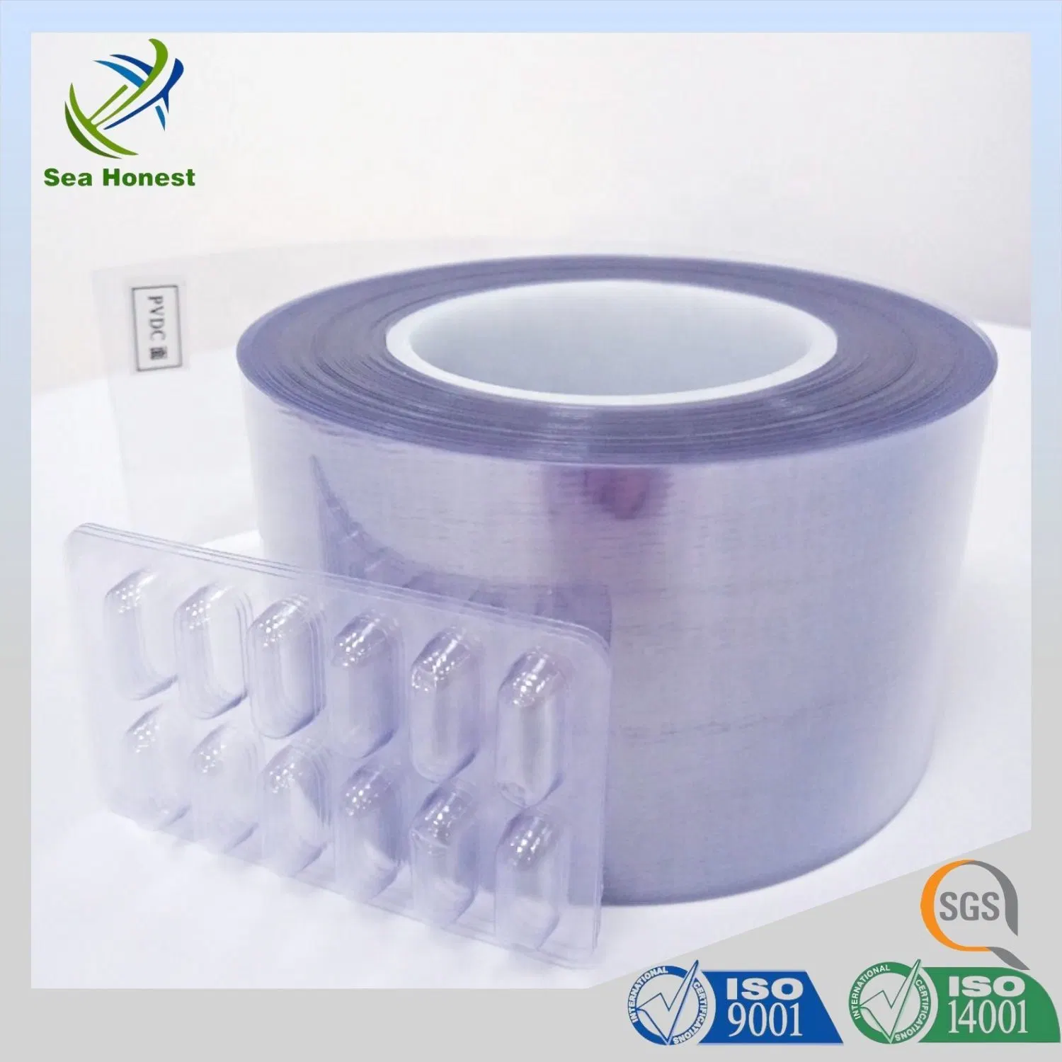 Original Factory Pharma Grade Rigid PVC/PVDC Transparent 90g for Blister Packing