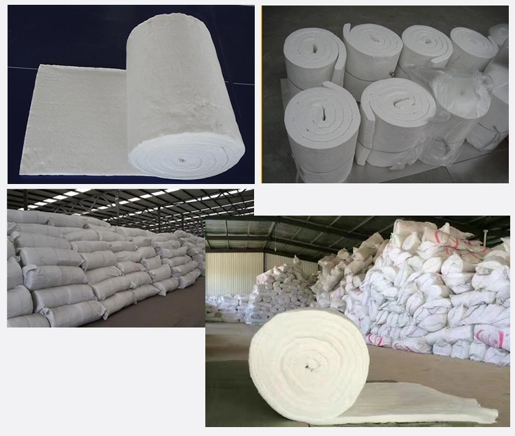 Low Heat Storage Ceramic Fiber Blanket for Reheating Furnace and Ladle Cover Insulation Materials