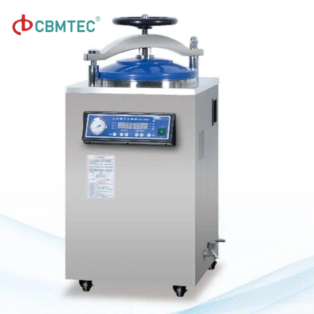 100L Pressure Steam Mecan Vertical Sterilizers Autoclaves Sterilization Equipment Autoclave Sterilizer