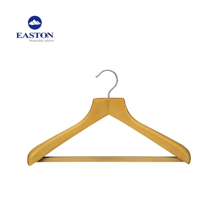 Heavy Duty Female Male Natural Wooden Coat Hanger