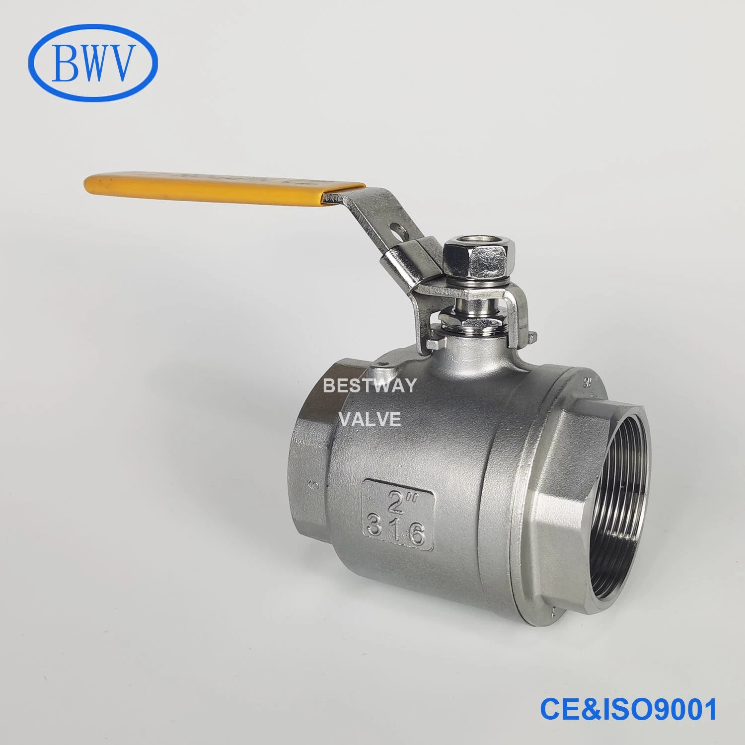 1000wog/1000psi Pn63 CF8 CF8m 304 316 Wcb NPT/BSPT/BSPP Thread End Industrial 2PC Stainless Steel Manual Floating Ball Valve