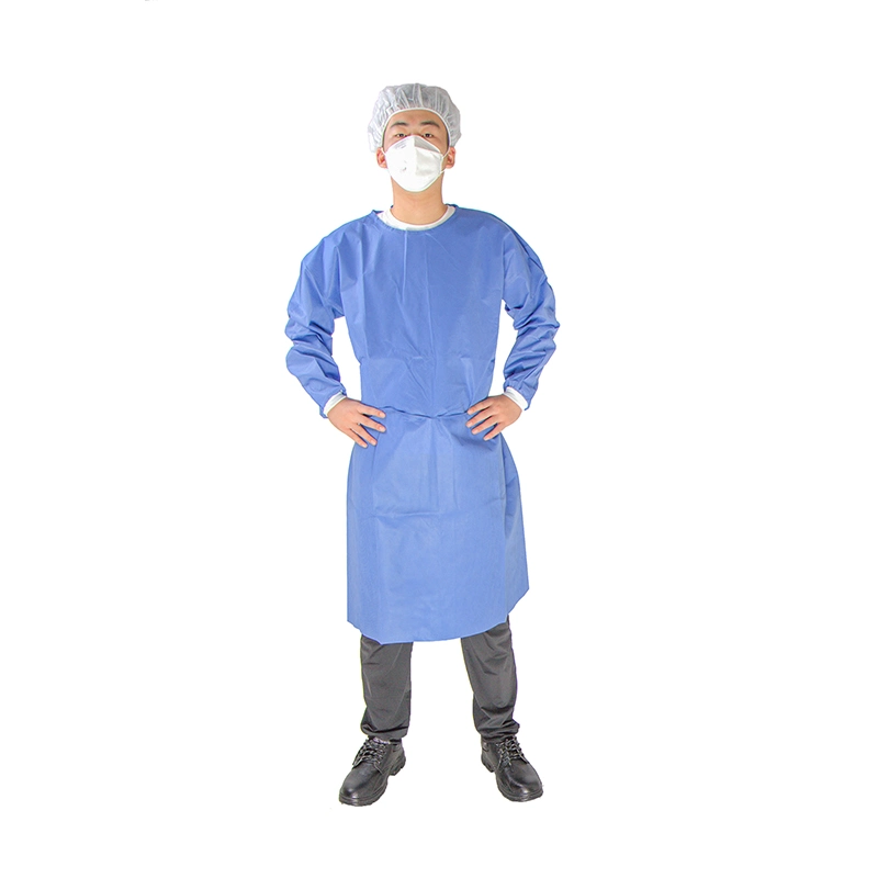 Wholesale/Supplier Support Sample Non Woven Comfortable White Unisex Custom Isolation Gown