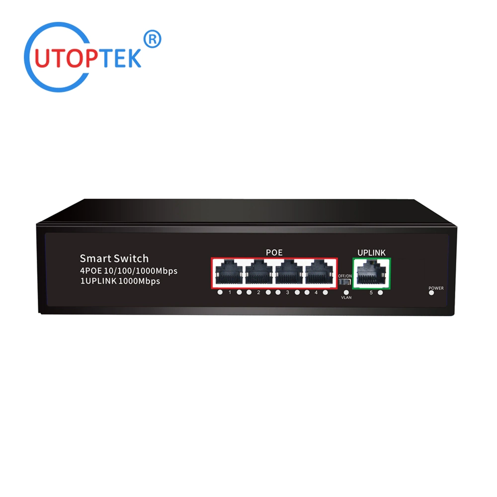 OEM Commutateur Ethernet PoE non géré pour réseau CCTV avec ports Gigabit complets 4/8/9/10/16/24/32/48