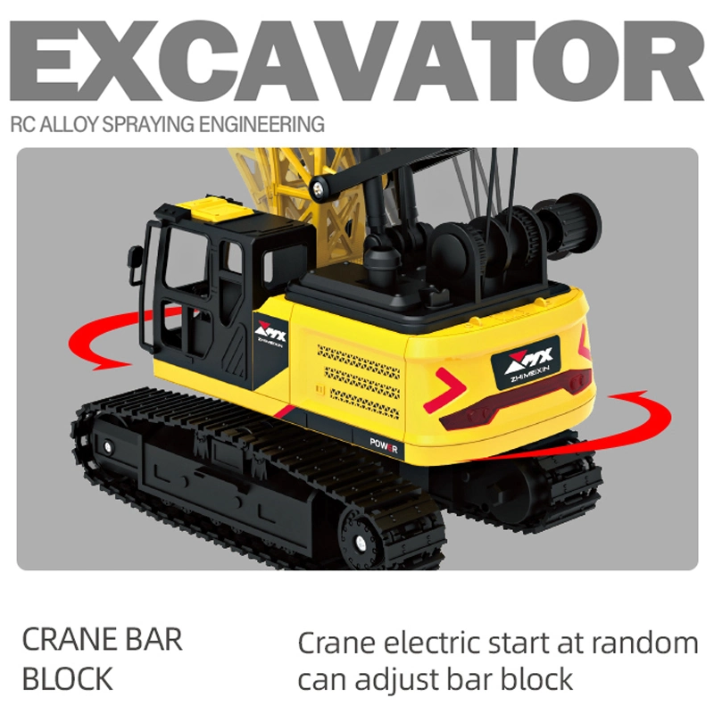 Томоигрушки Оптовая 8-канальная система дистанционного управления Строительная машина Тауэр кран-подъемник Игрушка дистанционного управления драглайнами игрушка дистанционного управления игрушка с светом