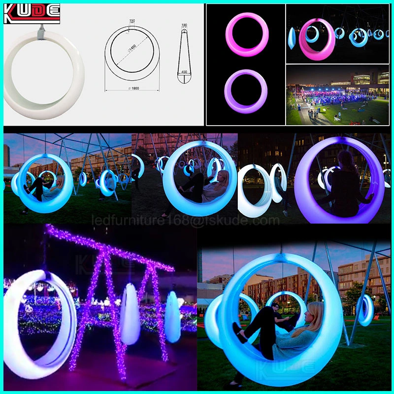 LED Outdoor Lighting Garden Light LED Furniture Public Swing