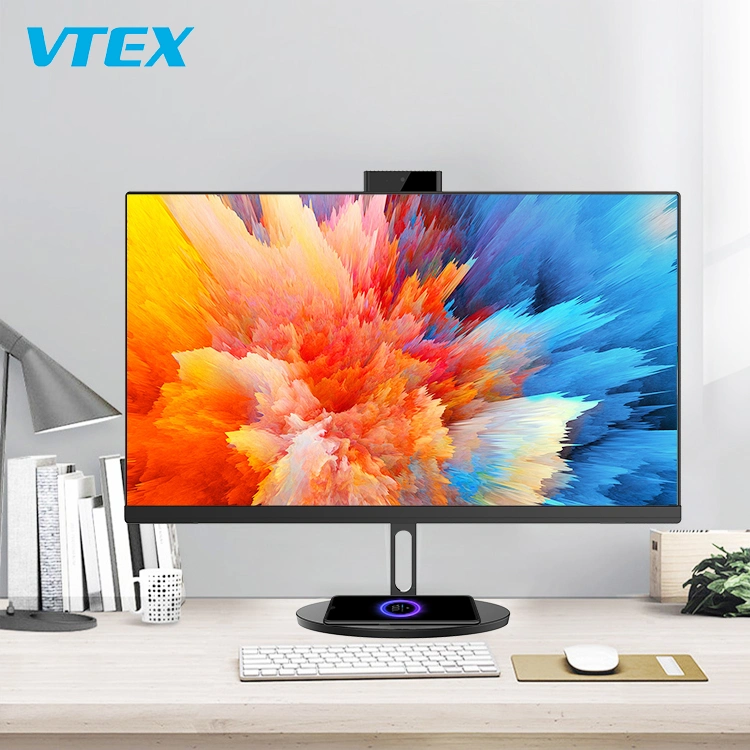 Vtex все-в-одном компьютеры I3, I5, I7 23.8 27 32 дюймов с гигабитный сетевой адаптер скрытой камерой Беспроводная зарядка аккумуляторной батареи ИБП все-в-одном ПК для настольных ПК