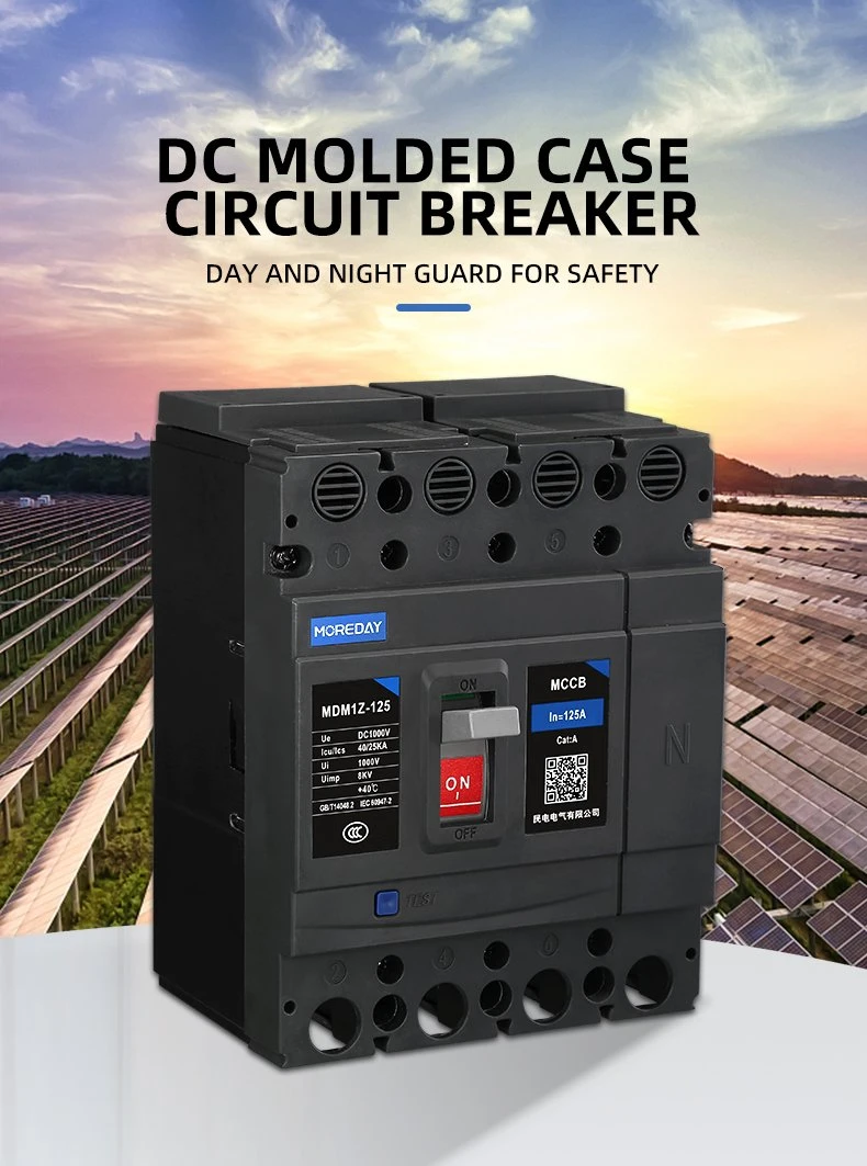 Moreday DC MCCB 1500V 400A 630A Circuit Breaker Molded Case Circuit Breake
