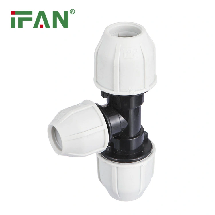 Ifan Factory Poly Pipe Fittings 20-110mm Elbow Tee Valve HDPE Pipe Fitting