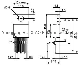 TV e CRT Display Vertical Output IC La78141, Componentes Eletrônicos, Circuito Integrado, TV, Eletrodoméstico.