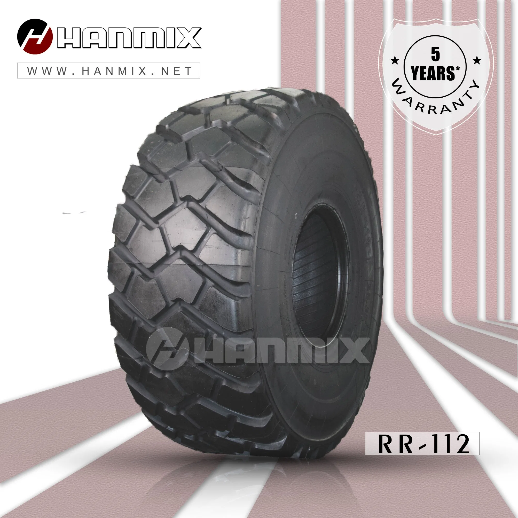 Hanmix Radial OTR Reifen auf Dumper Loader Grader Dozer Mining E3 L3 E3/L3 E4 E4/L4 L5 L5s 13.00r25 14.00r24 14.00r25 17.5r25 20.5r25 26.5r25 29.5r25