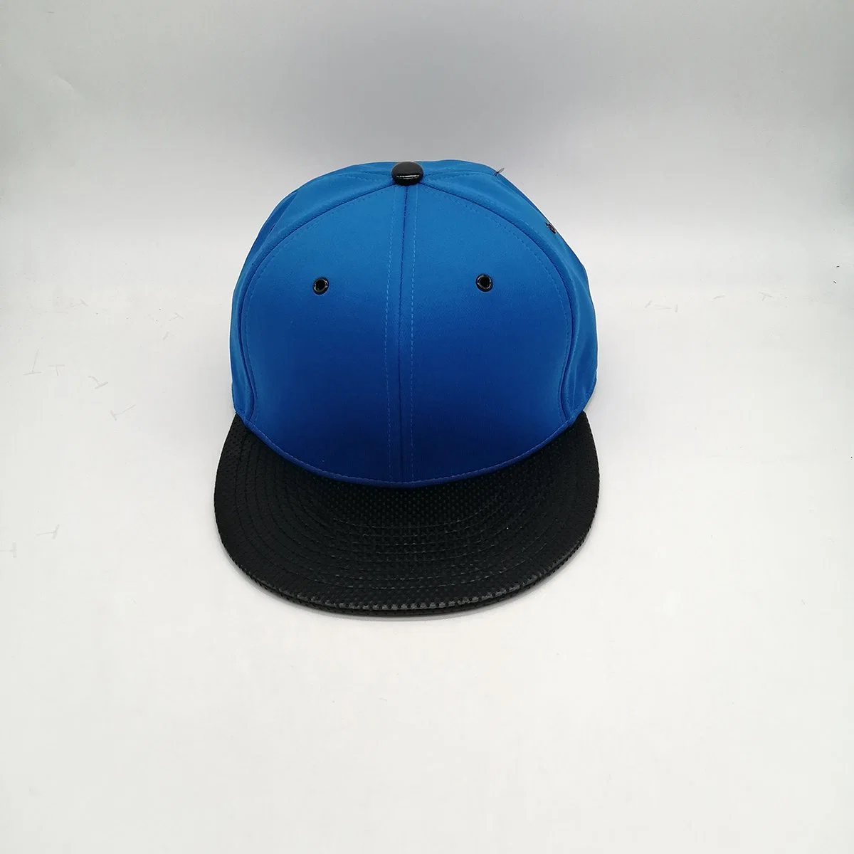 Top Quality Custom 6 Panel Hip Pop Snapback Cap Metal Button Flat Leather Brim Baseketball Cap for Sale