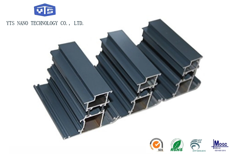 China ha hecho de aluminio anodizado de perfiles de aluminio negro producto de la puerta cerrada, revestimiento de polvo