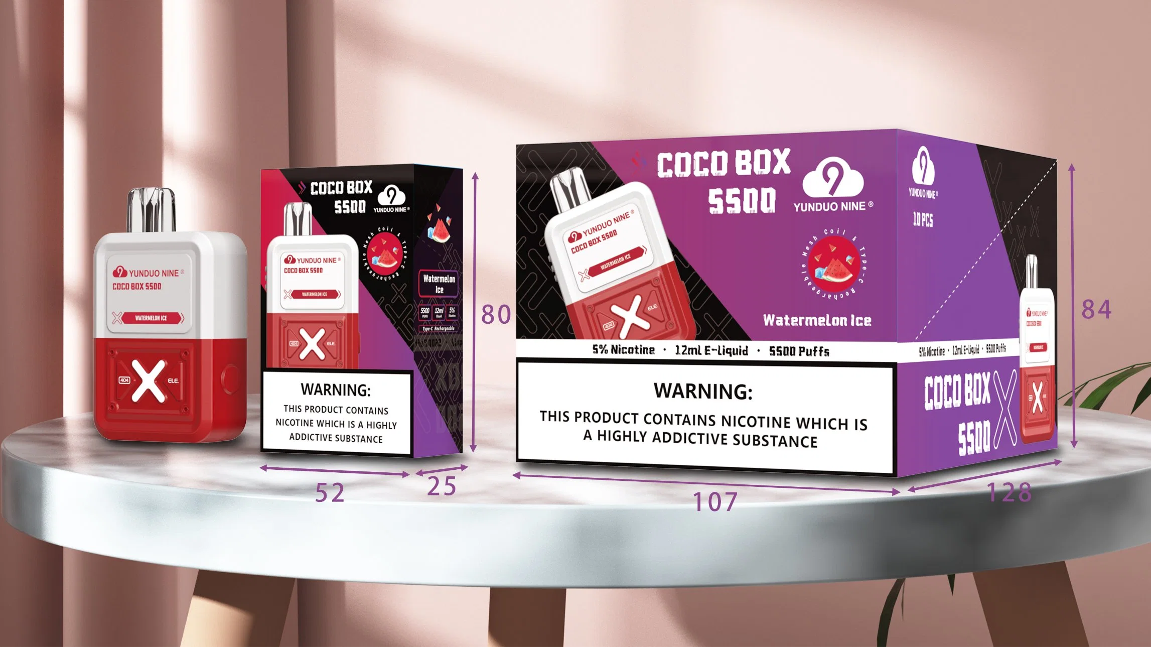 Mayorista/Proveedor recargable E Cigarette Coco Box 5500 Puffs desechable VAPE Barato