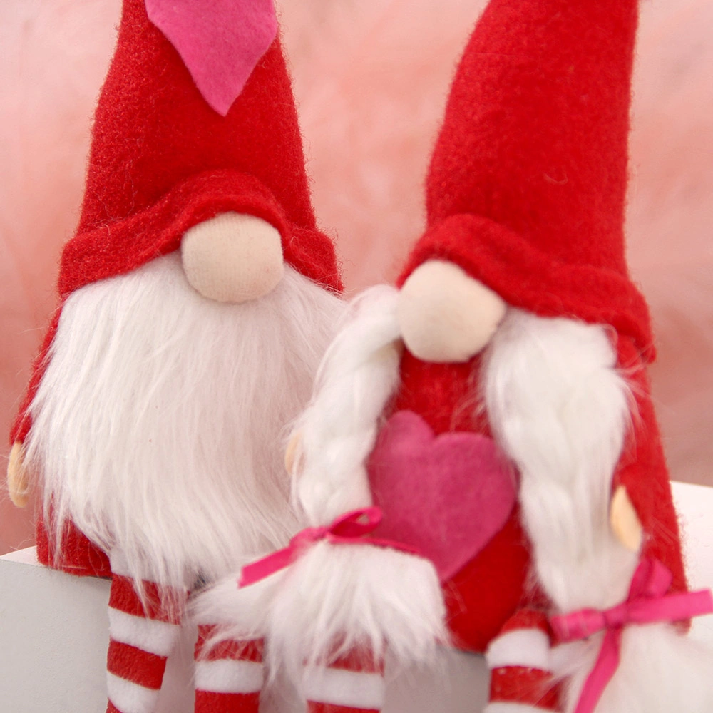 Gnomes Plush Red Valentine Gnome Plush Faceless Toys Doll Gnomes Home Decor Party Supplies Gnome