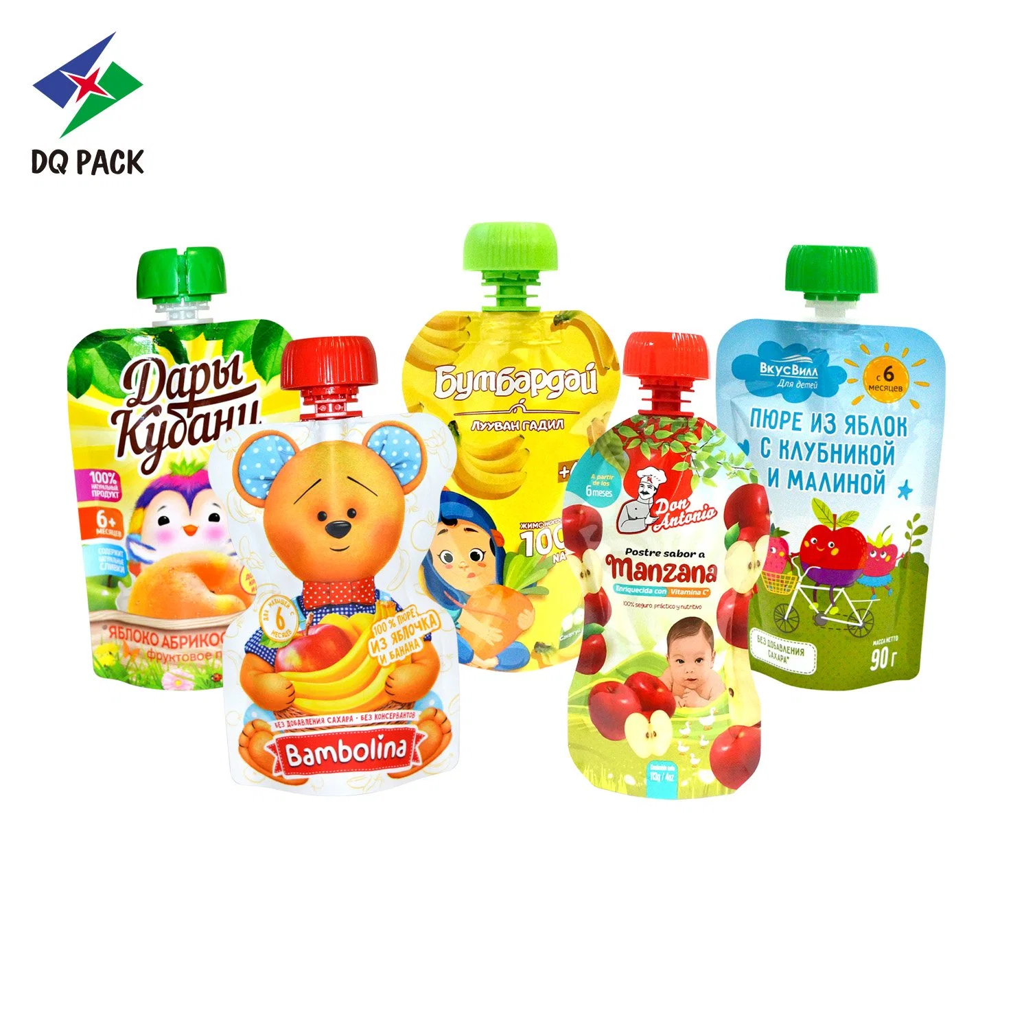 Customized Design 80 Ml Mango Flavor Fruit Shape Injection Pouch Bag Food Packaging Bag